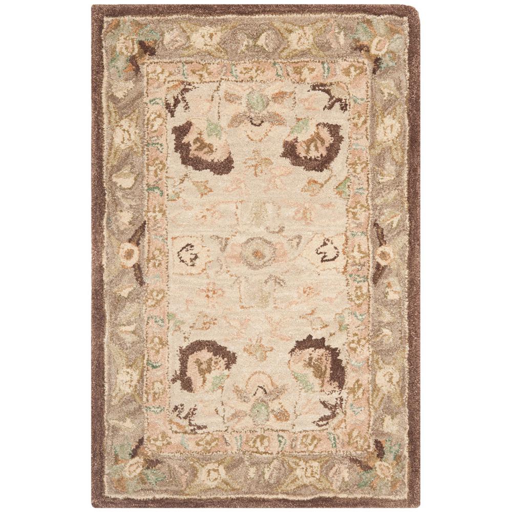 ANATOLIA, IVORY / BROWN, 2' X 3', Area Rug, AN512D-2. Picture 1