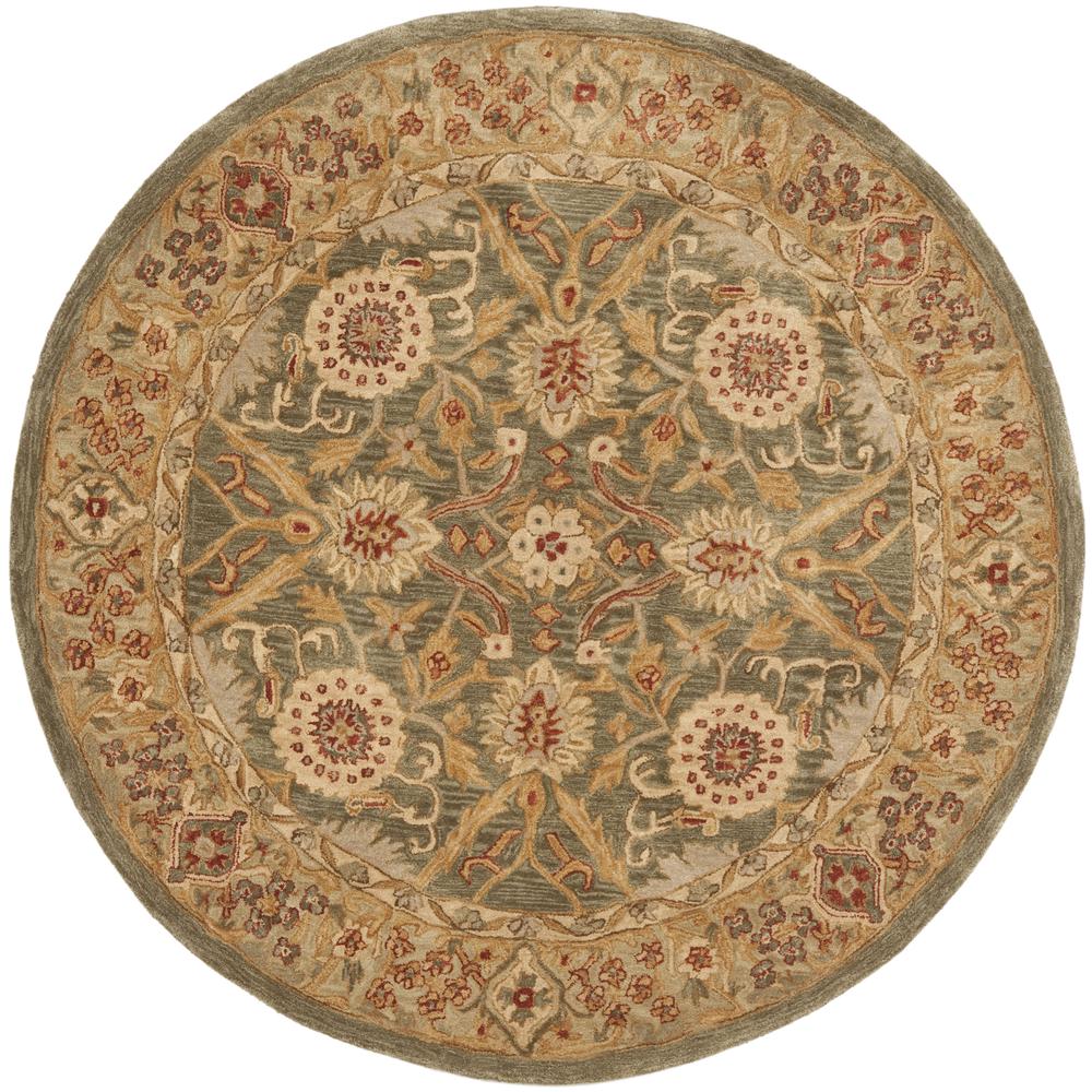 ANATOLIA, BROWN / IVORY, 8' X 8' Round, Area Rug. Picture 1