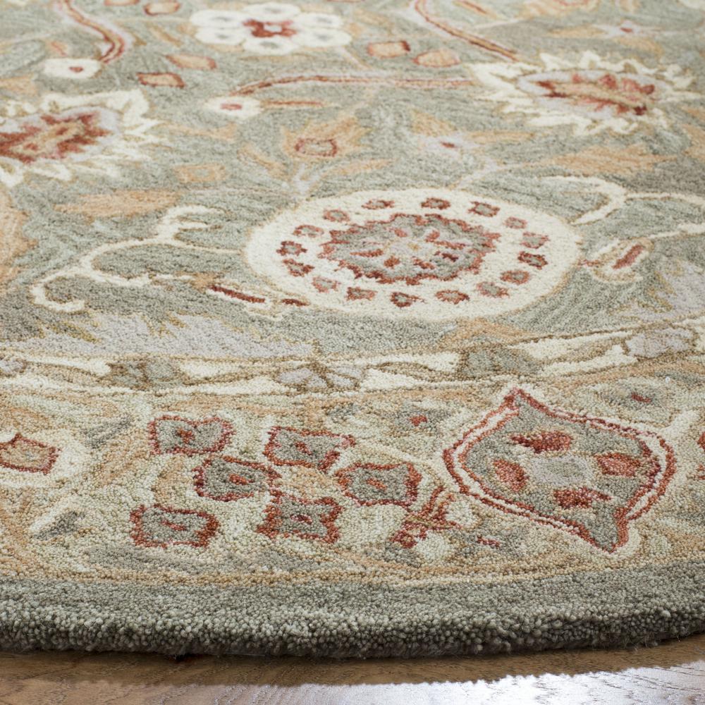 ANATOLIA, BROWN / IVORY, 6' X 6' Round, Area Rug, AN516A-6R. Picture 2