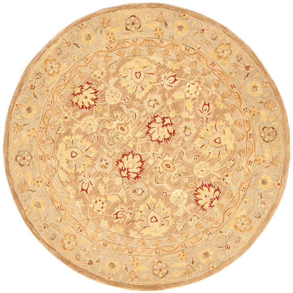 ANATOLIA, TAN / IVORY, 6' X 6' Round, Area Rug, AN522B-6R. Picture 1
