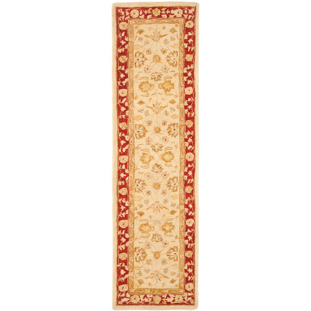 ANATOLIA, IVORY / RED, 2'-3" X 8', Area Rug, AN522C-28. Picture 1