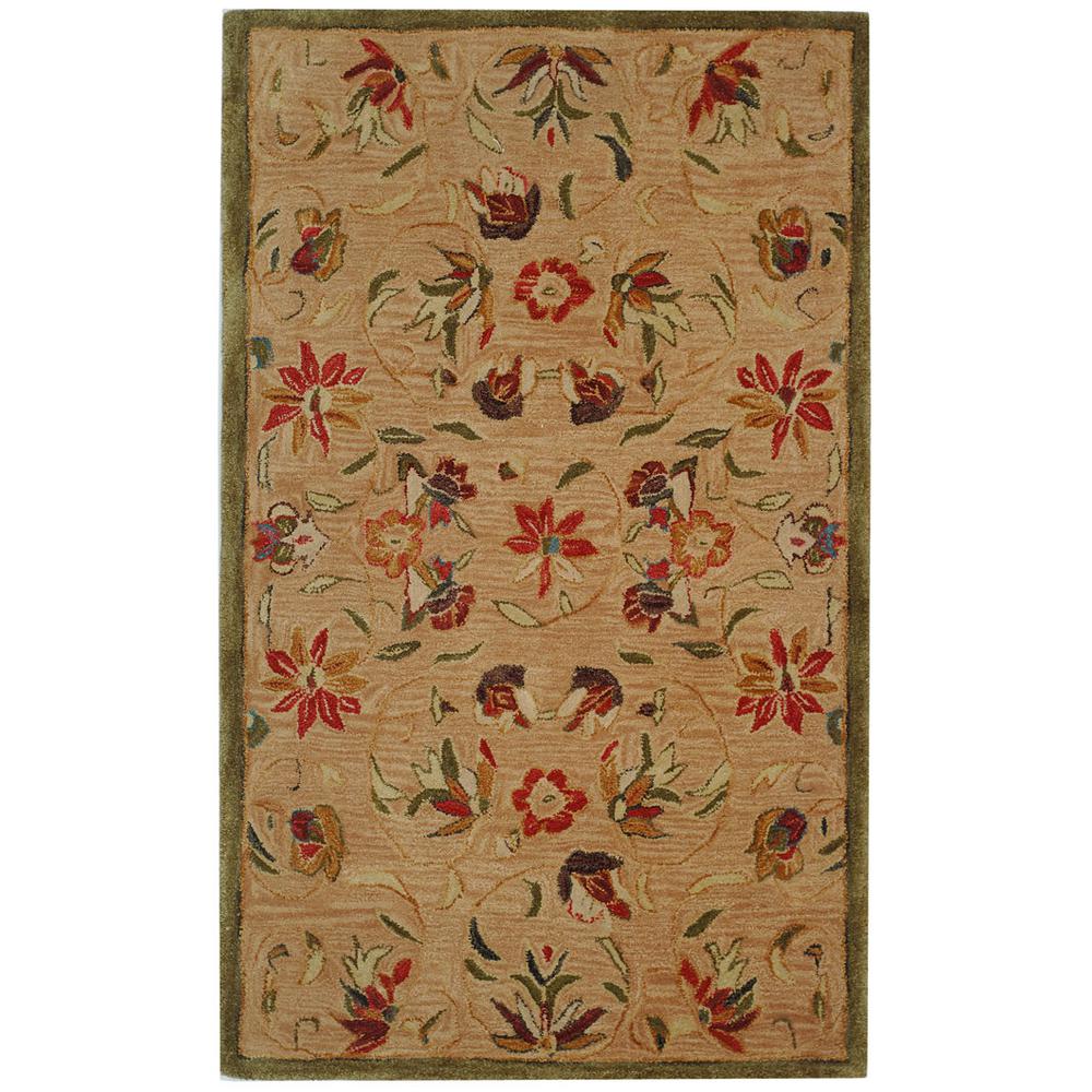 ANATOLIA, BEIGE / GREEN, 2' X 3', Area Rug, AN525A-2. Picture 1