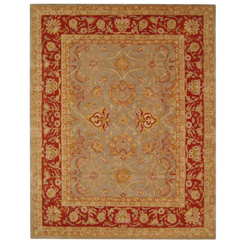 ANATOLIA, GREY / RED, 9'-6" X 13'-6", Area Rug. Picture 1
