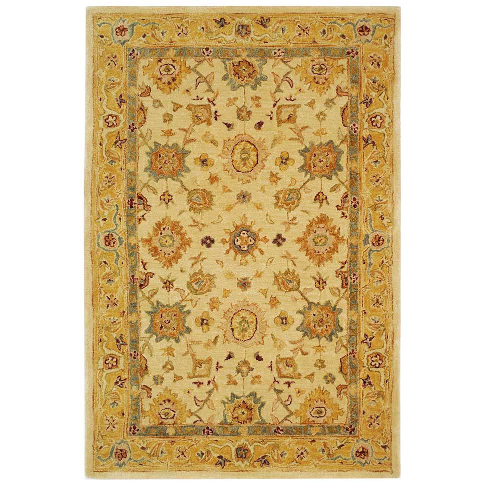 ANATOLIA, IVORY / GOLD, 4' X 6', Area Rug, AN546B-4. Picture 1