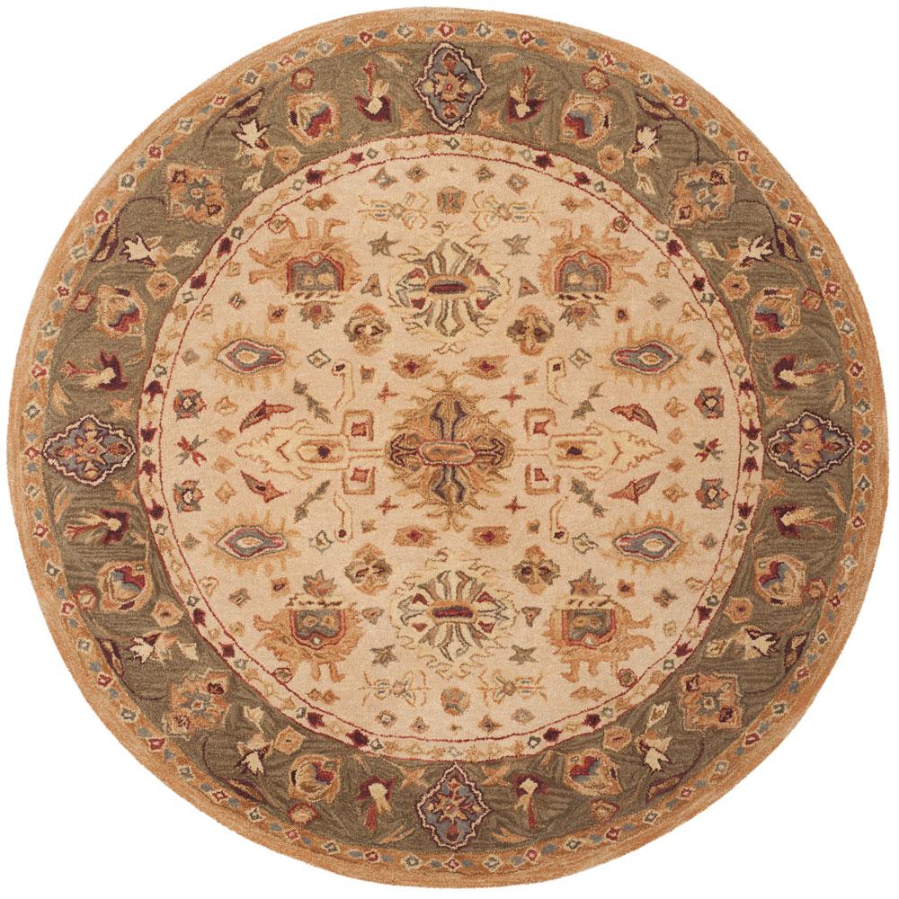 ANATOLIA, IVORY, 6' X 6' Round, Area Rug, AN547B-6R. Picture 1