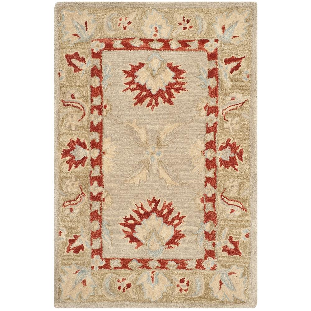 ANATOLIA, IVORY / GREEN, 2' X 3', Area Rug. Picture 1