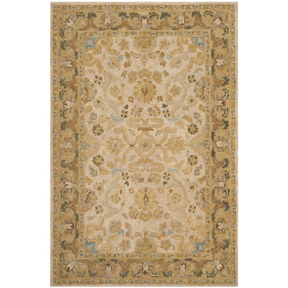 ANATOLIA, IVORY / BROWN, 6' X 9', Area Rug, AN576B-6. The main picture.