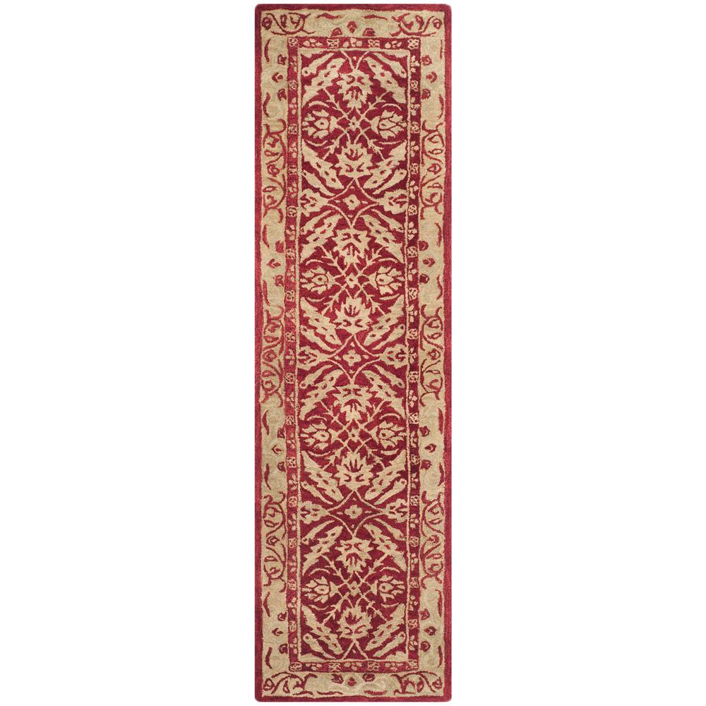 ANATOLIA, RED / IVORY, 2'-3" X 8', Area Rug, AN583B-28. Picture 1