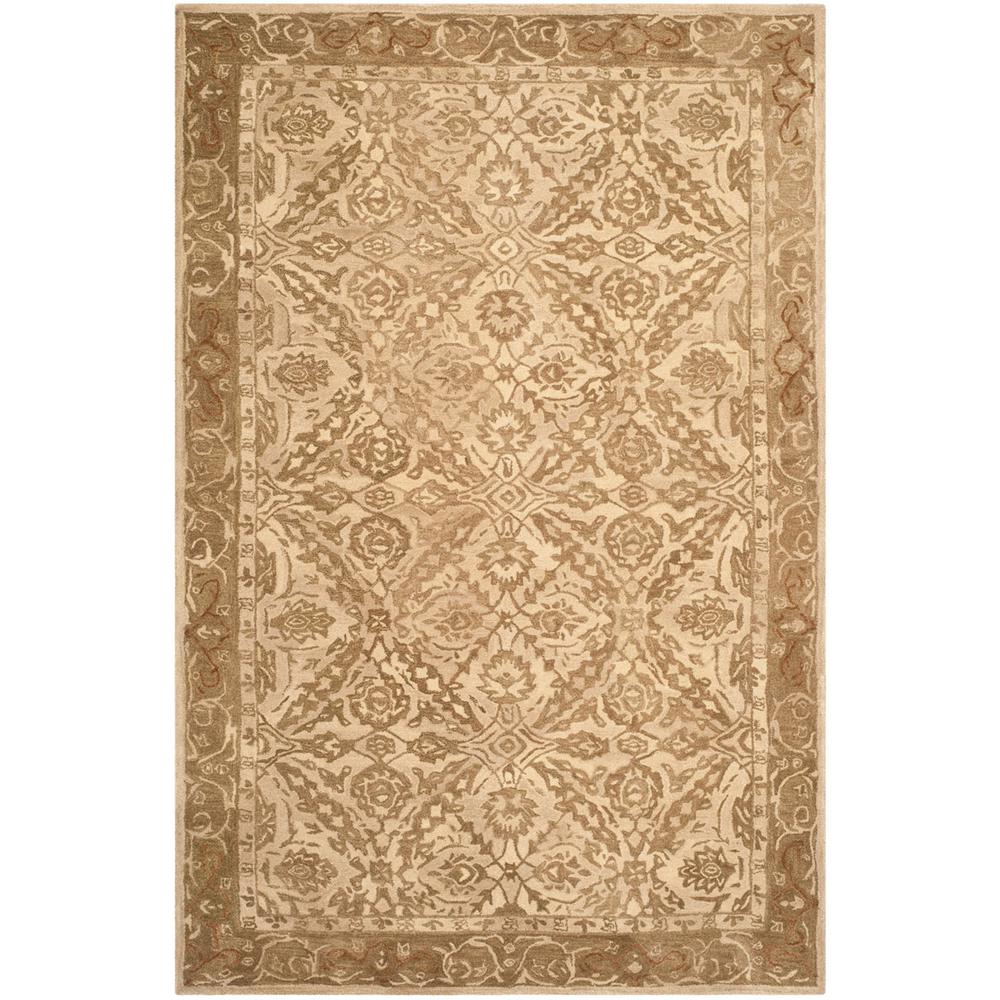 ANATOLIA, IVORY / BROWN, 6' X 9', Area Rug, AN583C-6. Picture 1