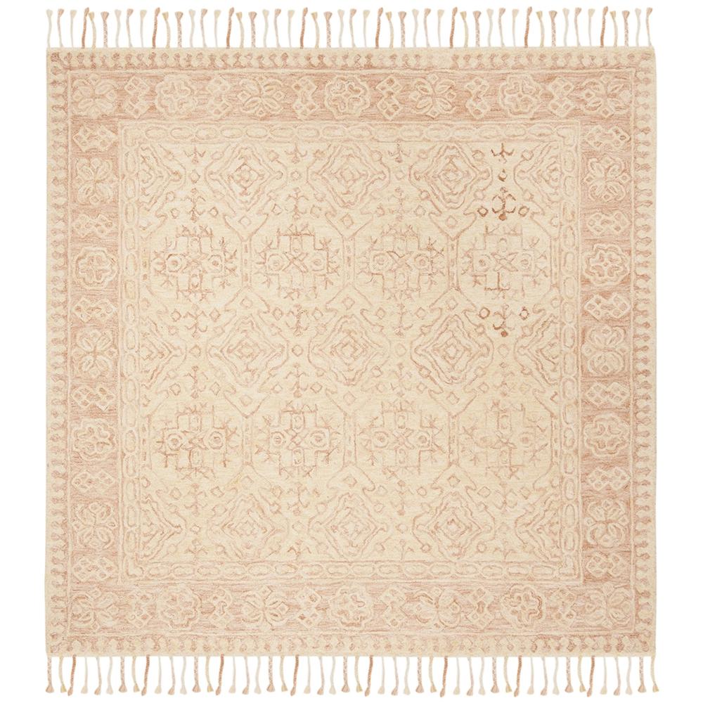 ASPEN, IVORY / BLUSH, 7' X 7' Square, Area Rug. The main picture.