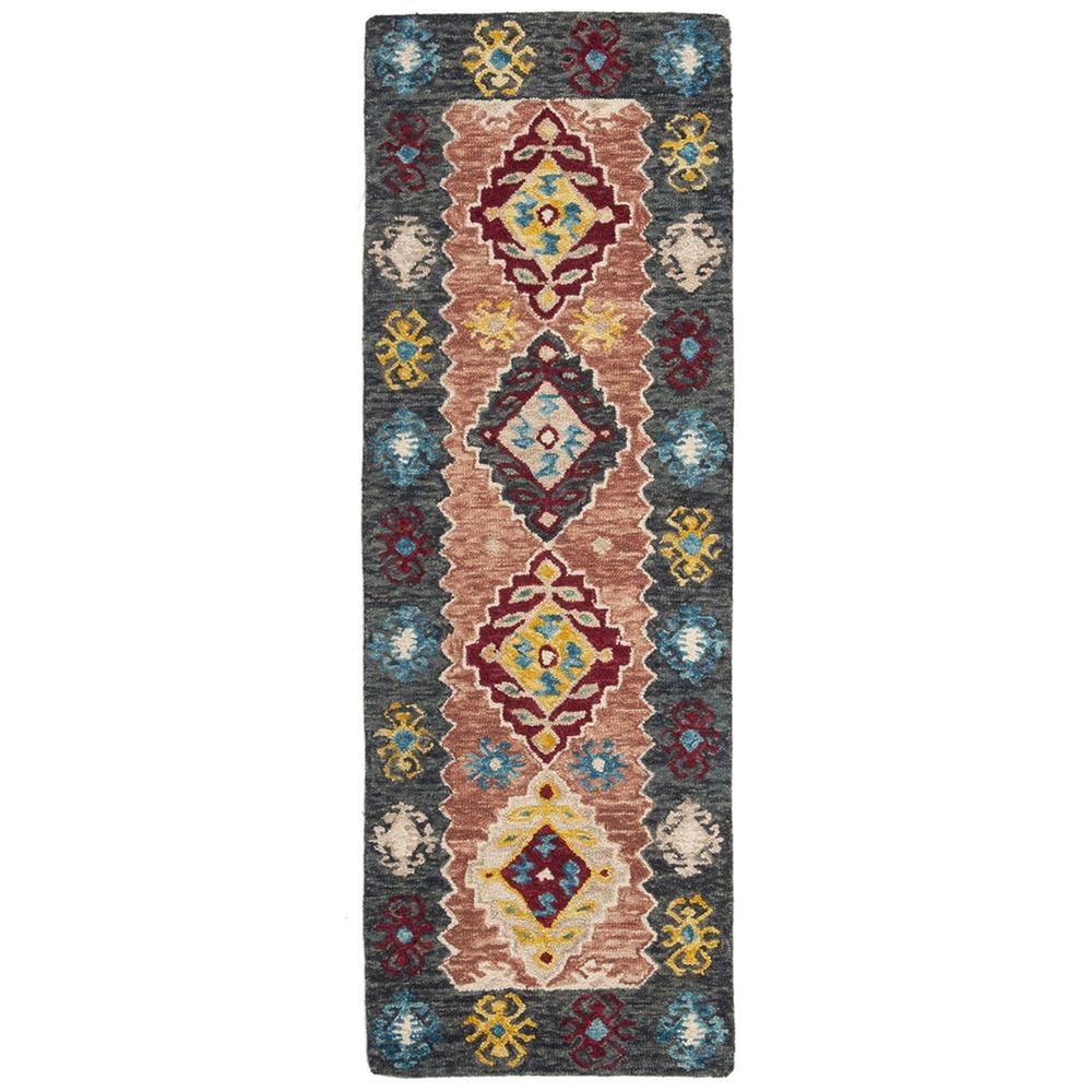 ASPEN, BEIGE / CHARCOAL, 2'-3" X 7', Area Rug. Picture 1