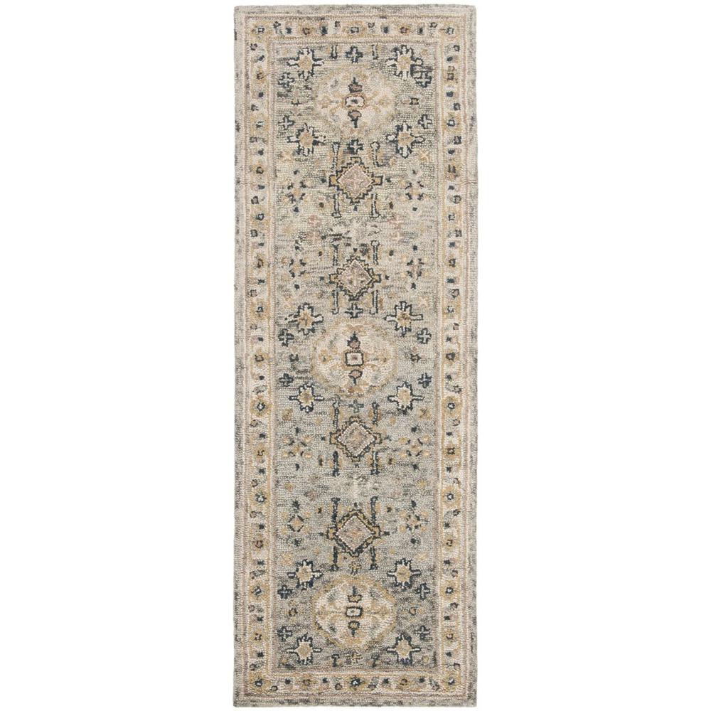 ASPEN, MOSS / IVORY, 2'-3" X 7', Area Rug. Picture 1