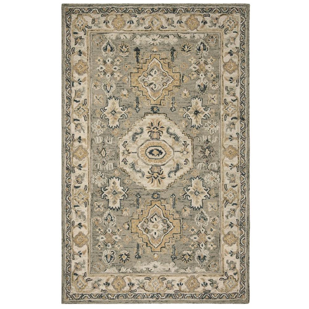 ASPEN, MOSS / IVORY, 5' X 8', Area Rug. Picture 1