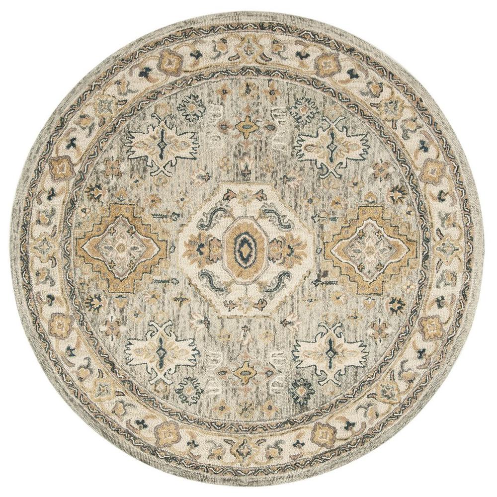 ASPEN, MOSS / IVORY, 7' X 7' Round, Area Rug. Picture 1