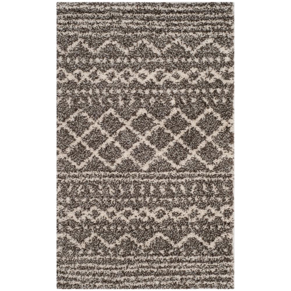 ARIZONA SHAG, BROWN / IVORY, 3' X 5', Area Rug, ASG741B-3. Picture 1