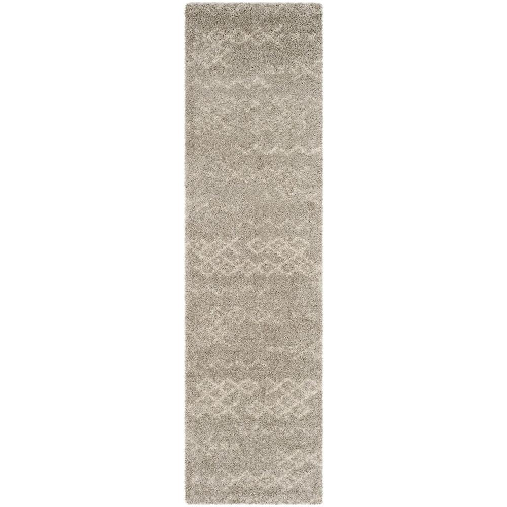 ARIZONA SHAG, GREY / IVORY, 2'-3" X 8', Area Rug, ASG745D-28. Picture 1