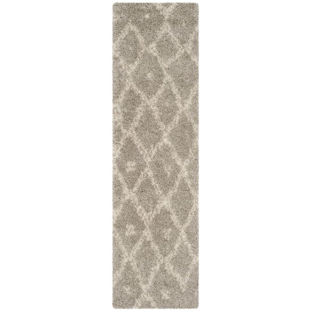 ARIZONA SHAG, GREY / IVORY, 2'-3" X 8', Area Rug, ASG747D-28. Picture 1