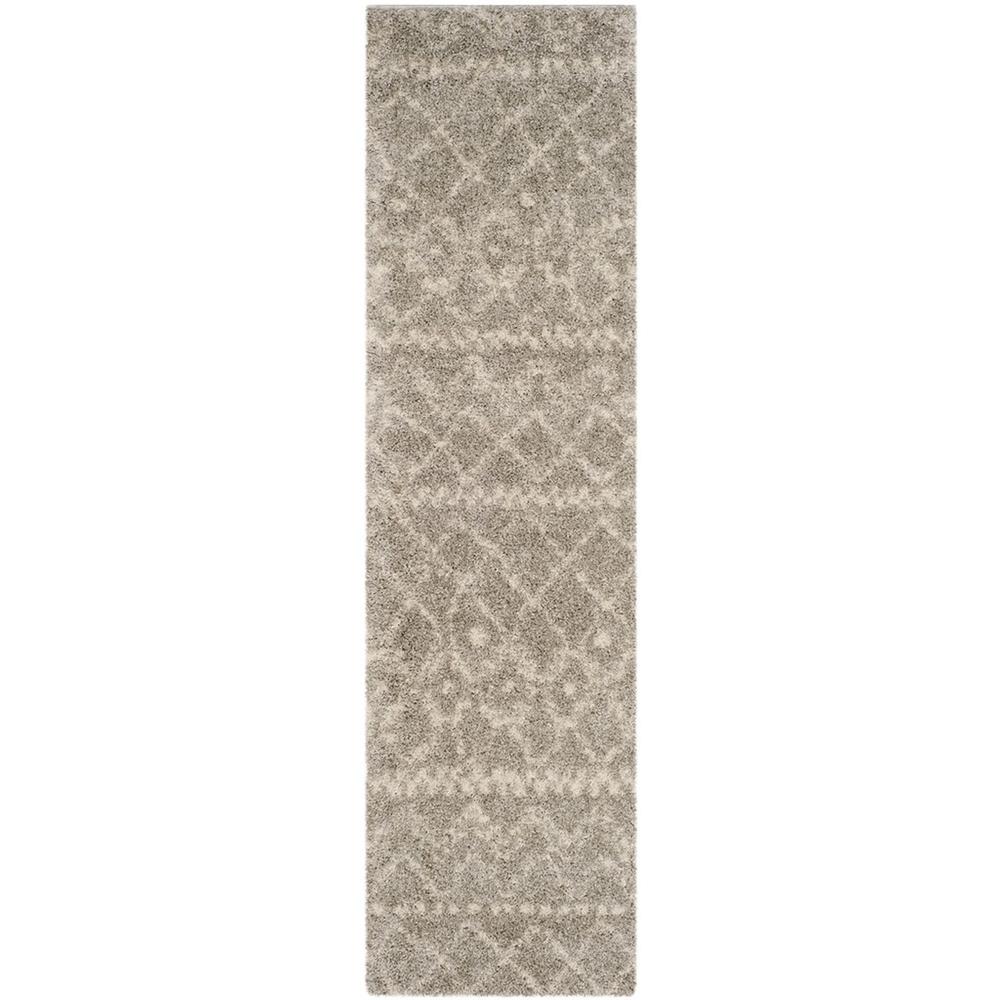 ARIZONA SHAG, GREY / IVORY, 2'-3" X 8', Area Rug, ASG750D-28. Picture 1