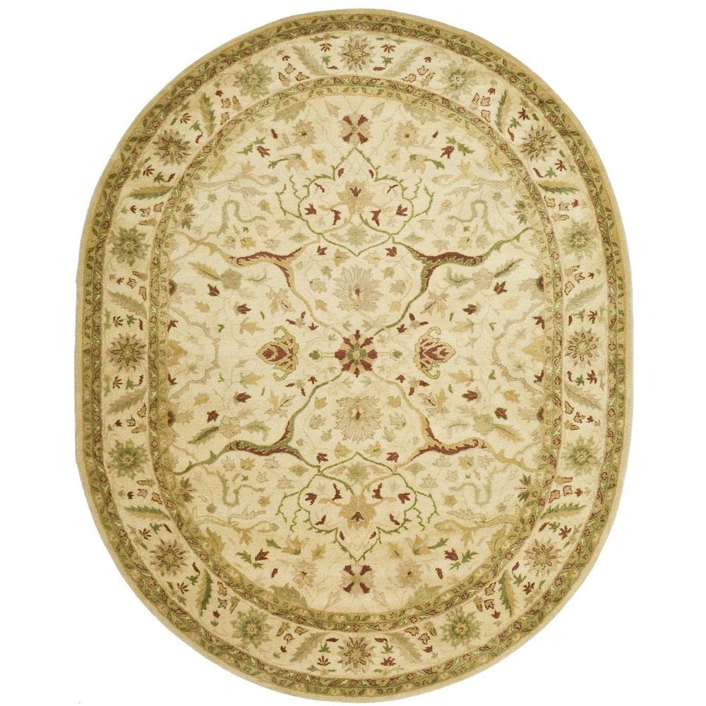 ANTIQUITY, IVORY, 7'-6" X 9'-6" Oval, Area Rug, AT14A-8OV. Picture 1