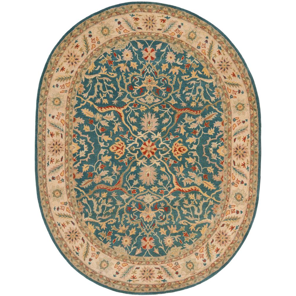 ANTIQUITY, BLUE, 7'-6" X 9'-6" Oval, Area Rug, AT14E-8OV. The main picture.