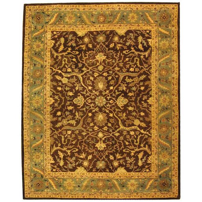 ANTIQUITY, BROWN / GREEN, 7'-6" X 9'-6", Area Rug, AT14F-8. Picture 1
