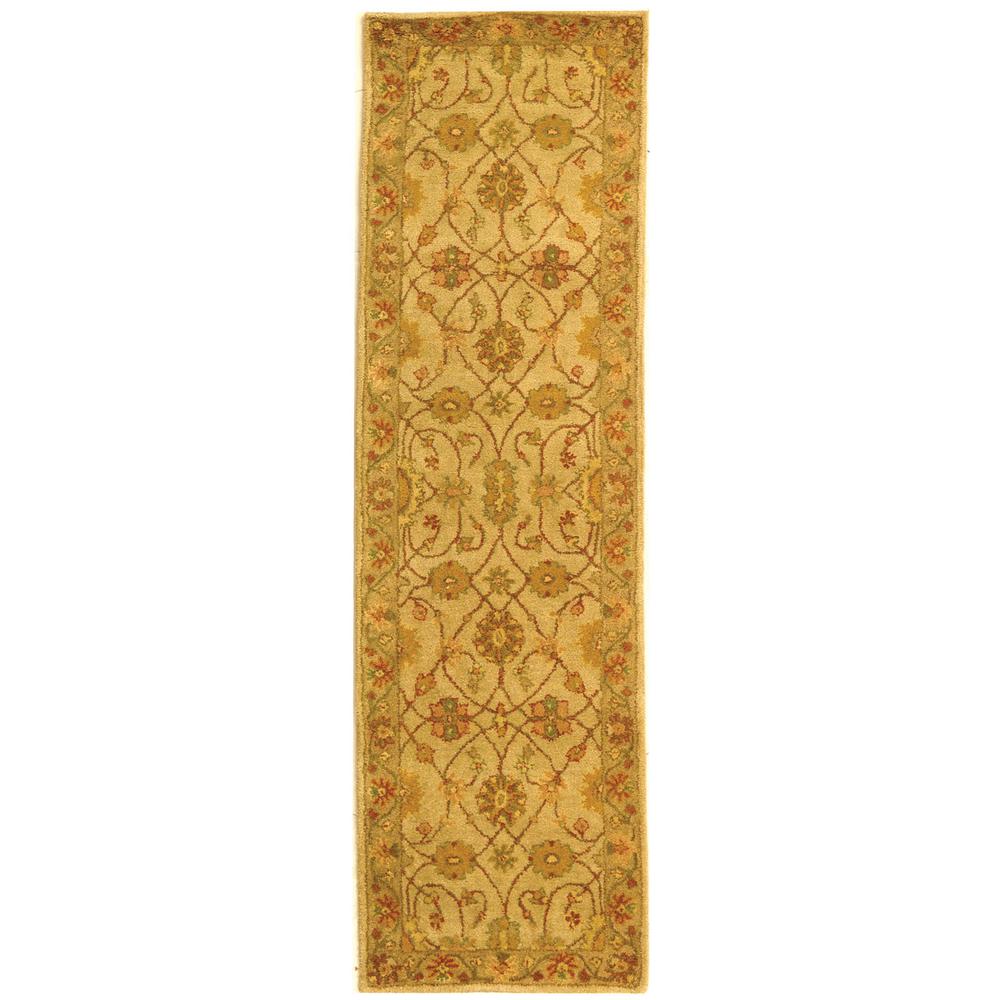 ANTIQUITY, IVORY / LIGHT GREEN, 2'-3" X 8', Area Rug. Picture 1