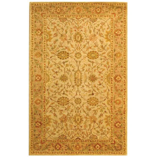 ANTIQUITY, IVORY / LIGHT GREEN, 5' X 8', Area Rug. Picture 1