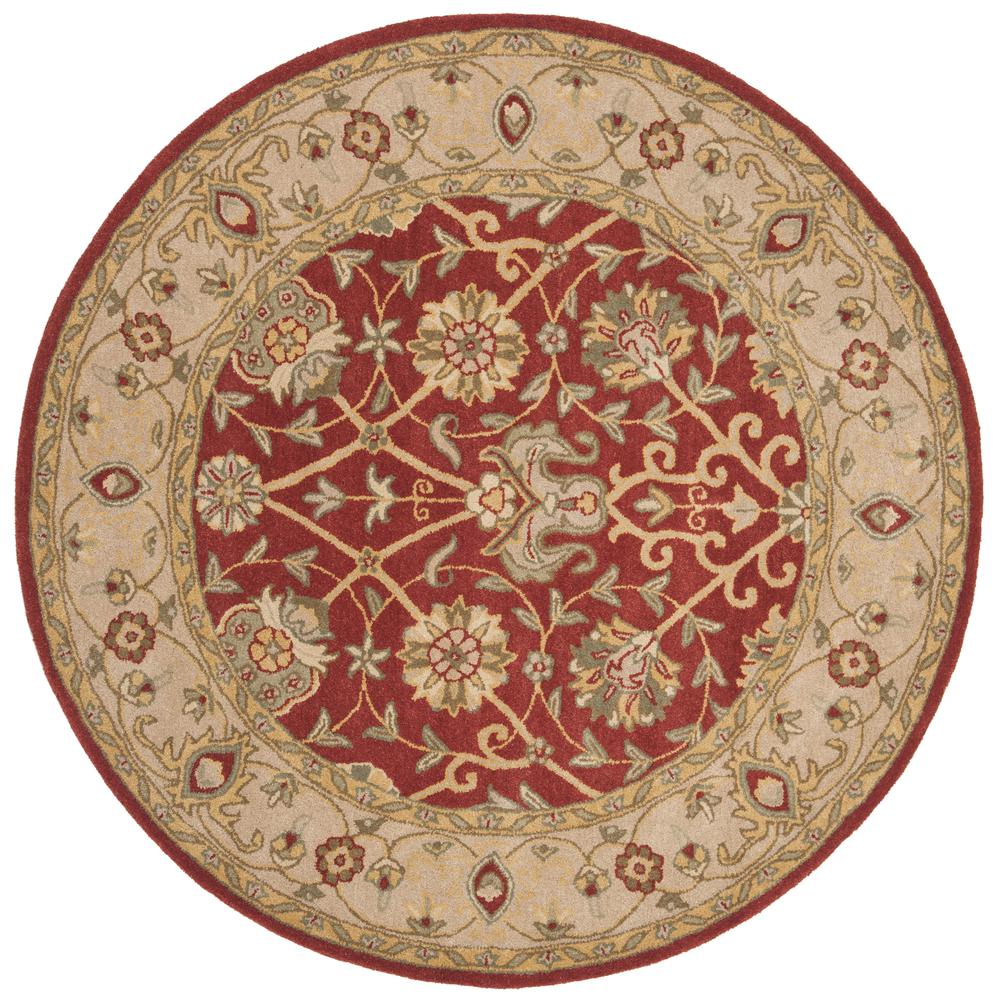 ANTIQUITY, RUST, 6' X 6' Round, Area Rug, AT21A-6R. Picture 6