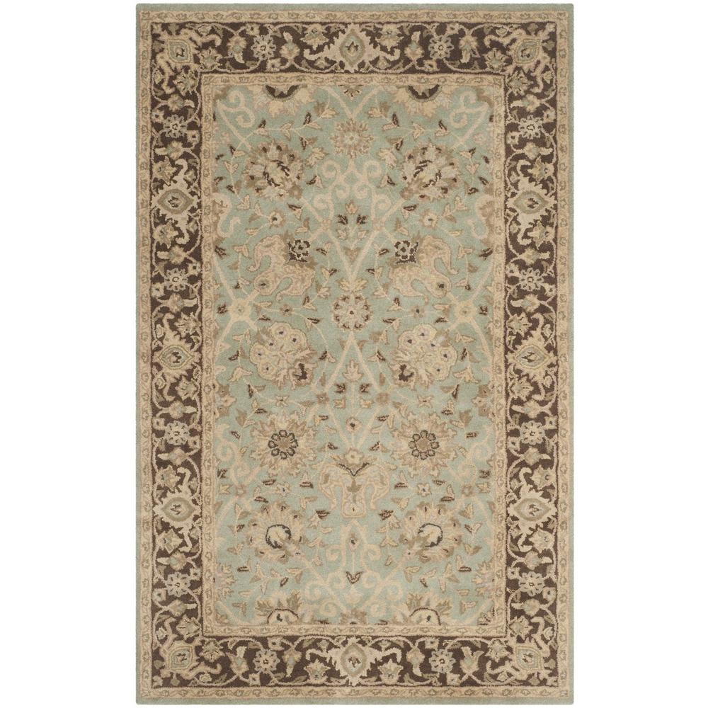 ANTIQUITY, GREEN / BROWN, 5' X 8', Area Rug. Picture 1