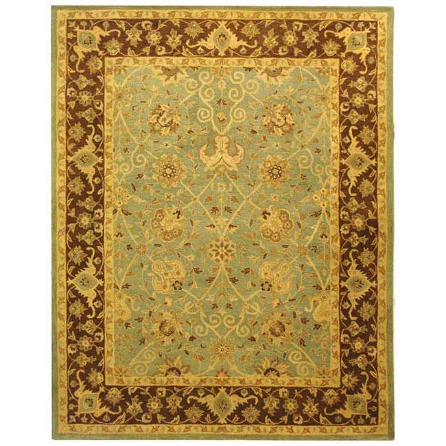 ANTIQUITY, GREEN / BROWN, 9'-6" X 13'-6", Area Rug. Picture 1