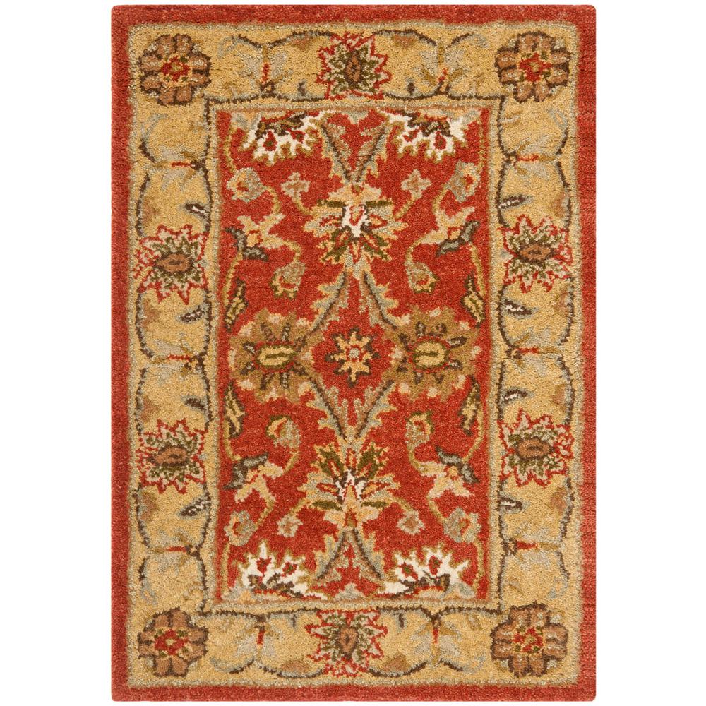 ANTIQUITY, RUST / GOLD, 2' X 3', Area Rug. Picture 1