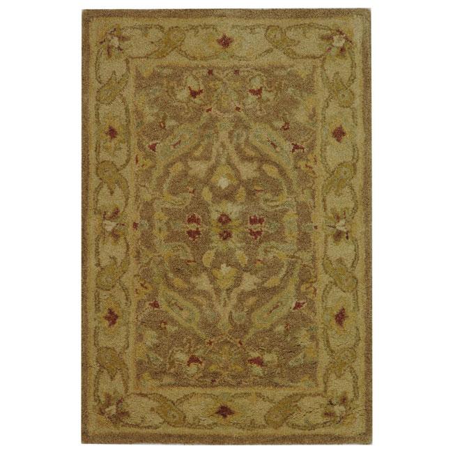 ANTIQUITY, BROWN / GOLD, 2' X 3', Area Rug. The main picture.