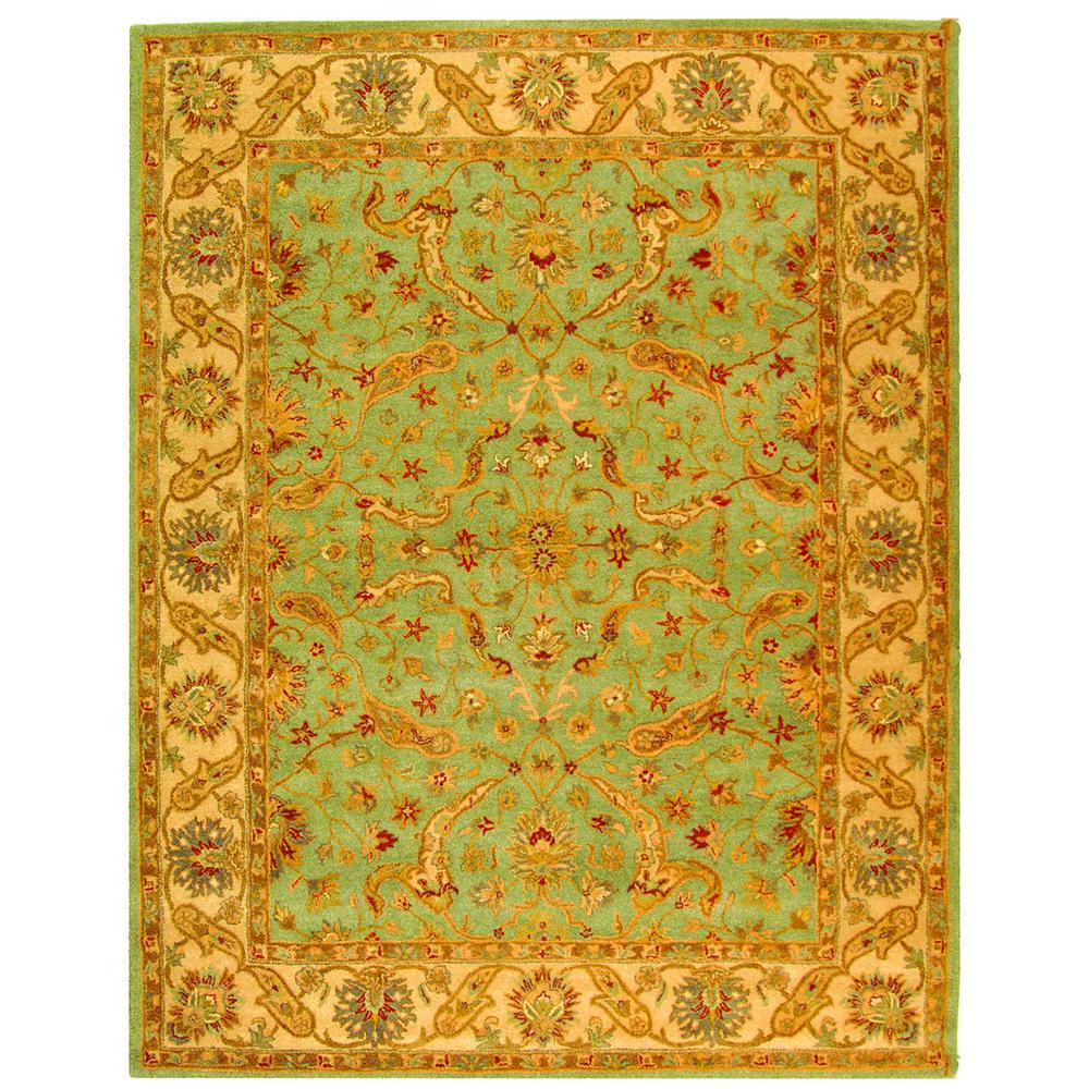 ANTIQUITY, TEAL / BEIGE, 9'-6" X 13'-6", Area Rug. Picture 1