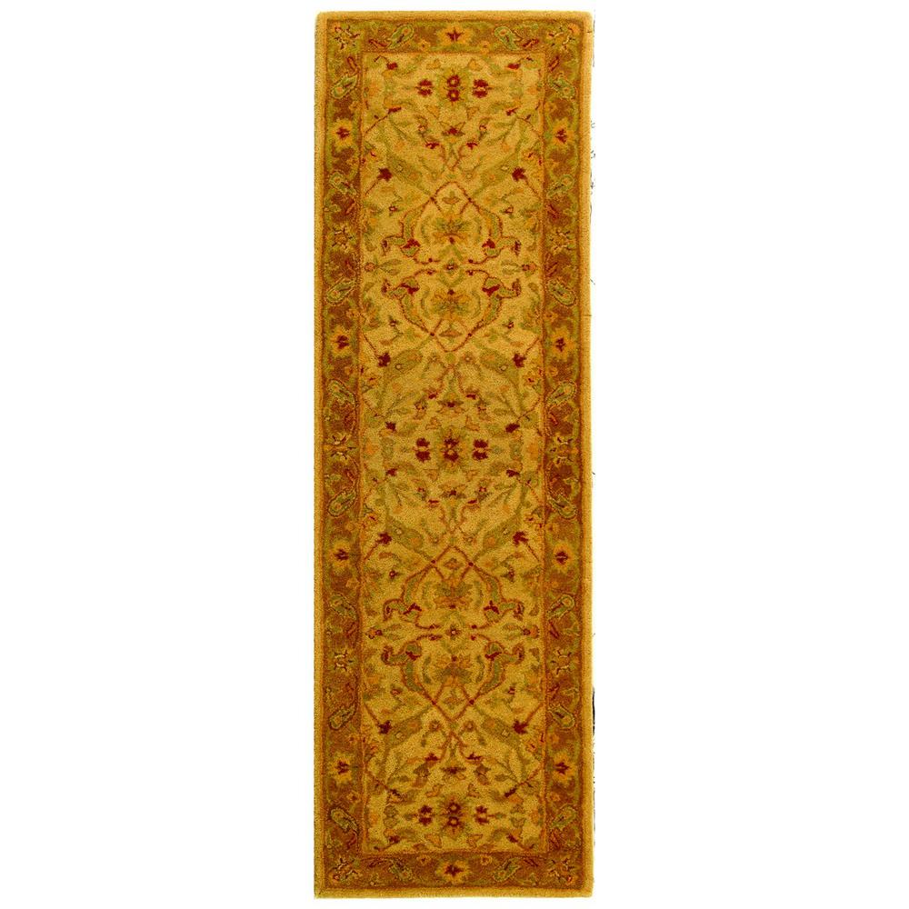 ANTIQUITY, IVORY / BROWN, 2'-3" X 8', Area Rug. The main picture.