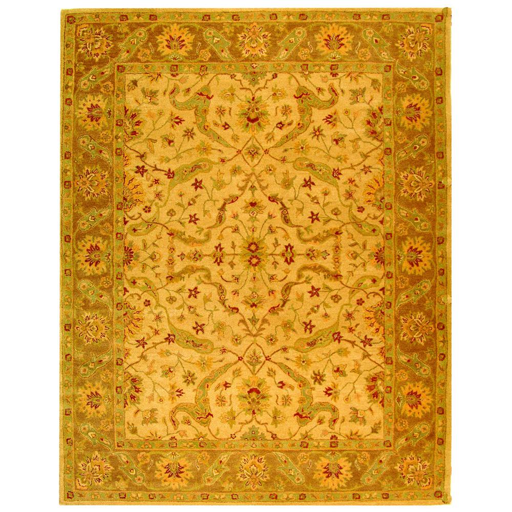 ANTIQUITY, IVORY / BROWN, 9'-6" X 13'-6", Area Rug. Picture 1