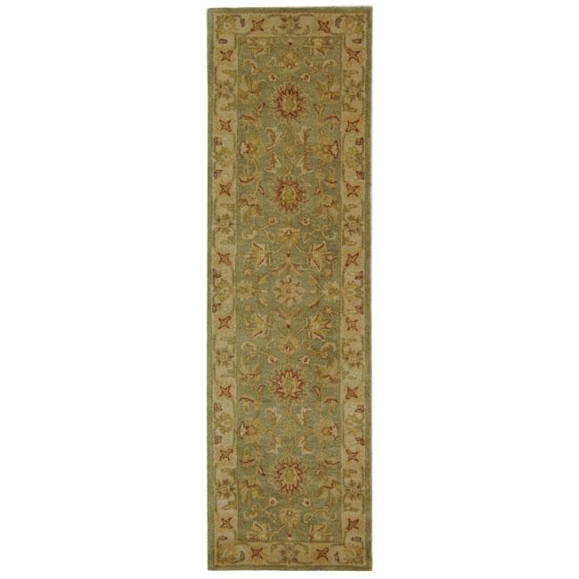 ANTIQUITY, GREEN / GOLD, 2'-3" X 8', Area Rug, AT313A-28. Picture 1