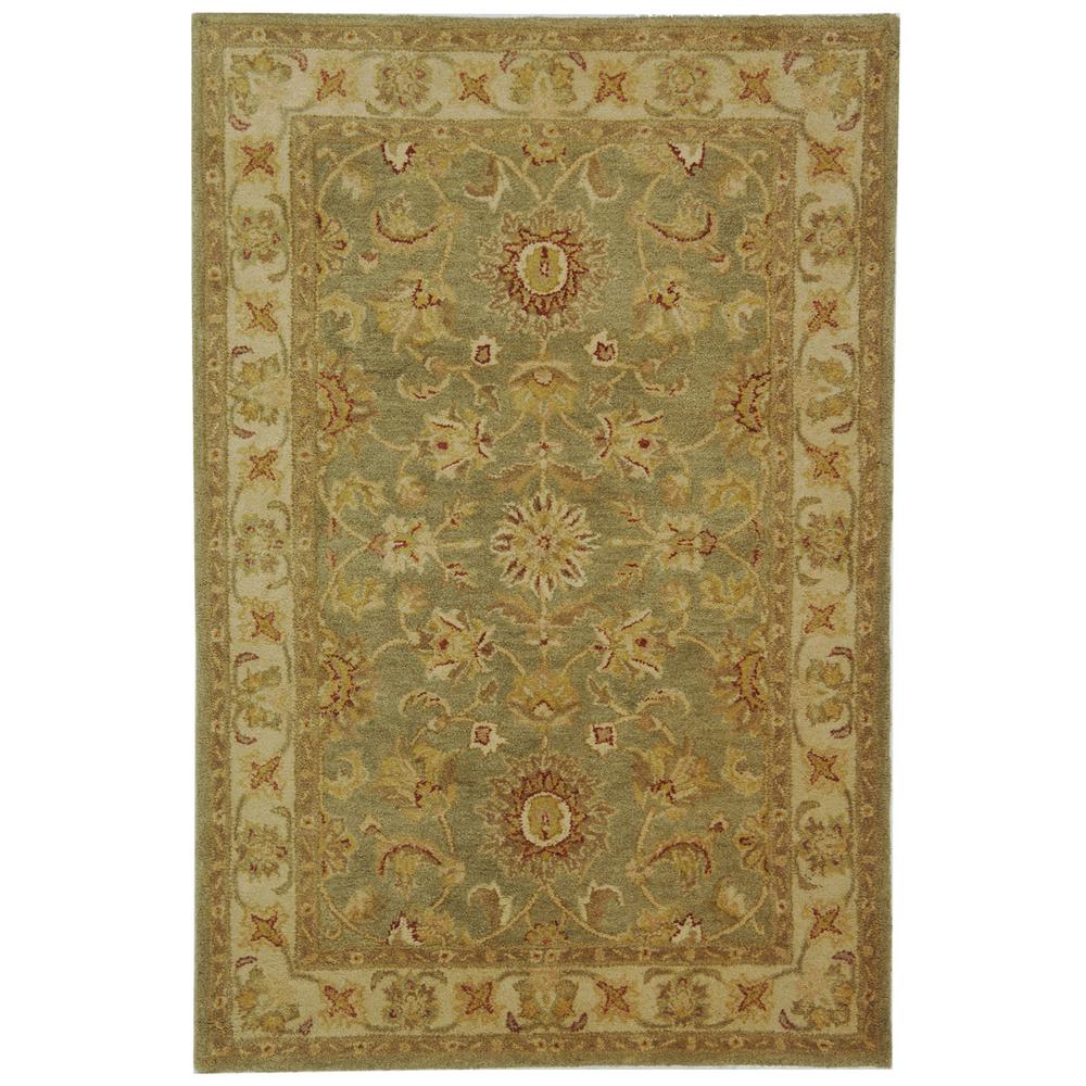 ANTIQUITY, GREEN / GOLD, 4' X 6', Area Rug, AT313A-4. Picture 1