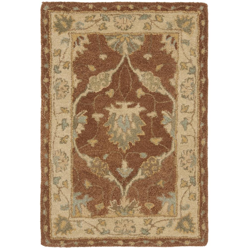 ANTIQUITY, BROWN / TAUPE, 2' X 3', Area Rug. Picture 1