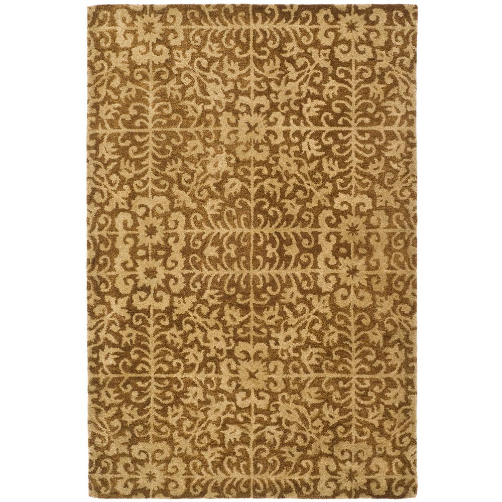 ANTIQUITY, GOLD / BEIGE, 4' X 6', Area Rug. Picture 1