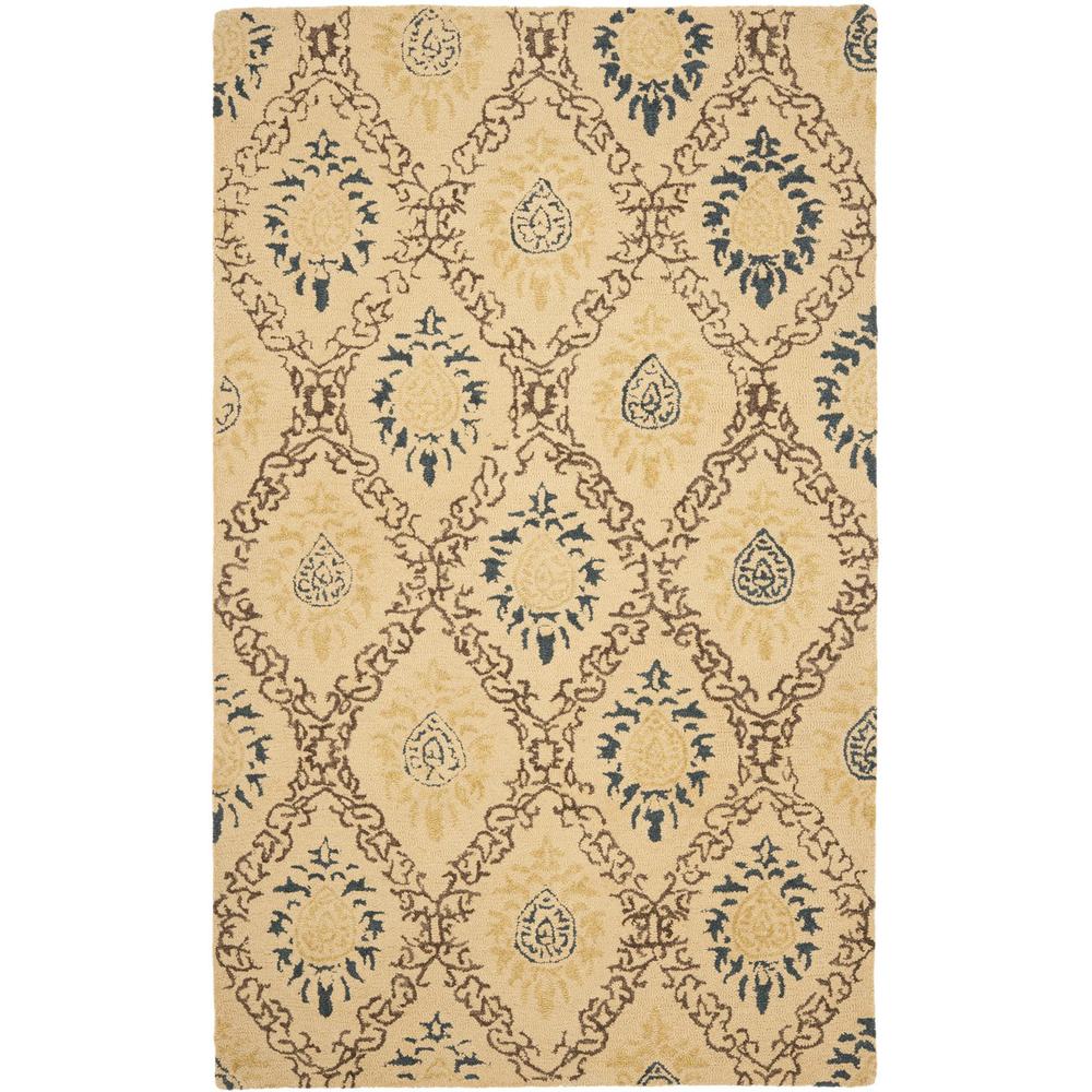ANTIQUITY, LIGHT GOLD / MULTI, 5' X 8', Area Rug. Picture 1