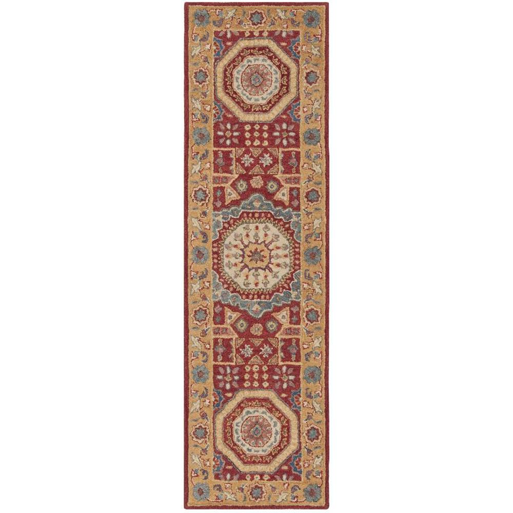 ANTIQUITY, RED / ORANGE, 2'-3" X 8', Area Rug. The main picture.