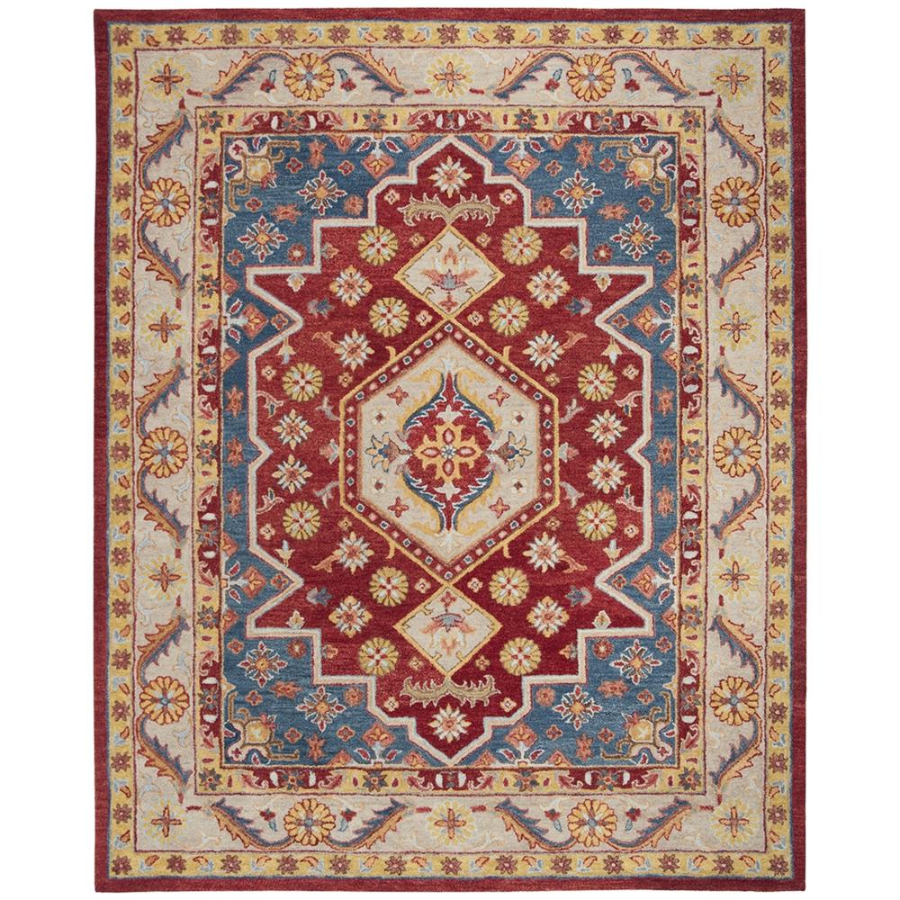 ANTIQUITY, RED / BLUE, 8' X 10', Area Rug, AT503Q-8. Picture 1