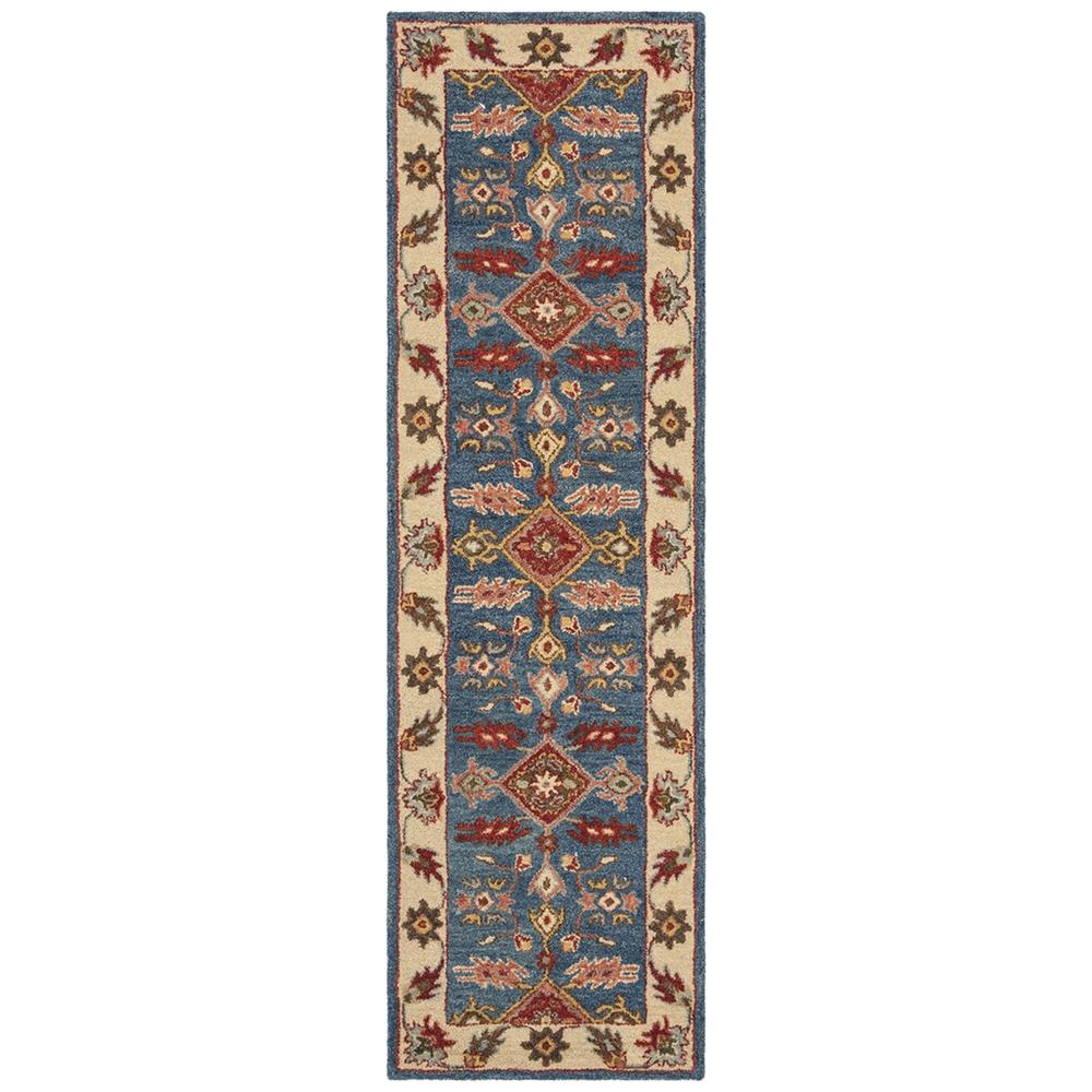 ANTIQUITY, BLUE / RED, 2'-3" X 8', Area Rug, AT506M-28. Picture 1