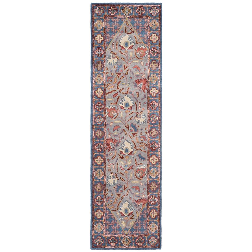 ANTIQUITY, BLUE / RED, 2'-3" X 8', Area Rug, AT508M-28. Picture 1