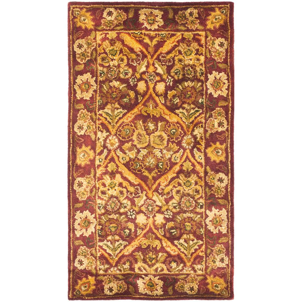 ANTIQUITY, WINE / GOLD, 2'-3" X 4', Area Rug, AT51A-24. The main picture.