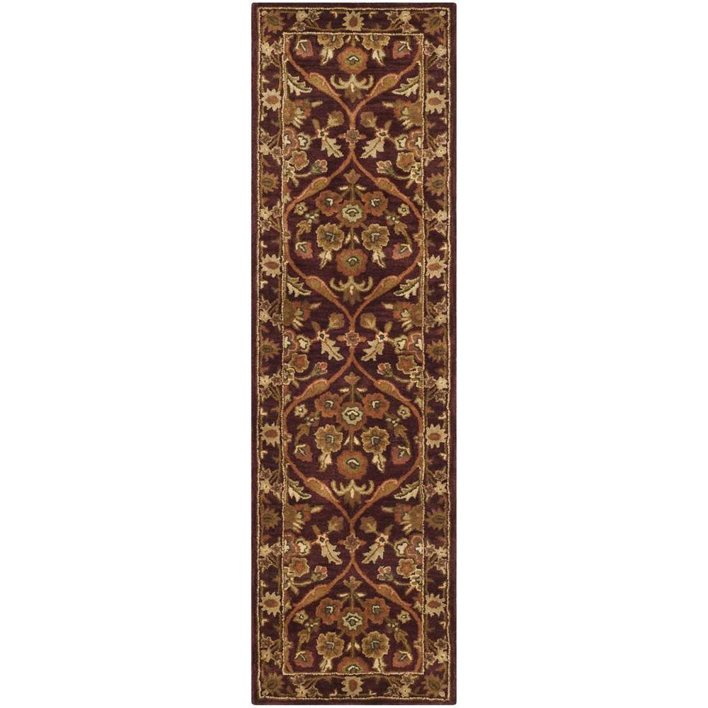 ANTIQUITY, WINE / GOLD, 2'-3" X 8', Area Rug, AT51A-28. Picture 1