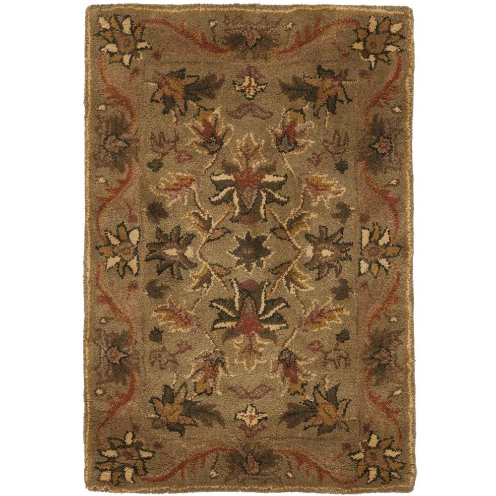 ANTIQUITY, OLIVE / GOLD, 2' X 3', Area Rug. Picture 1