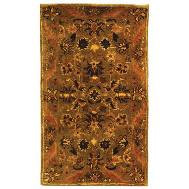 ANTIQUITY, OLIVE / GOLD, 2'-3" X 4', Area Rug. Picture 1