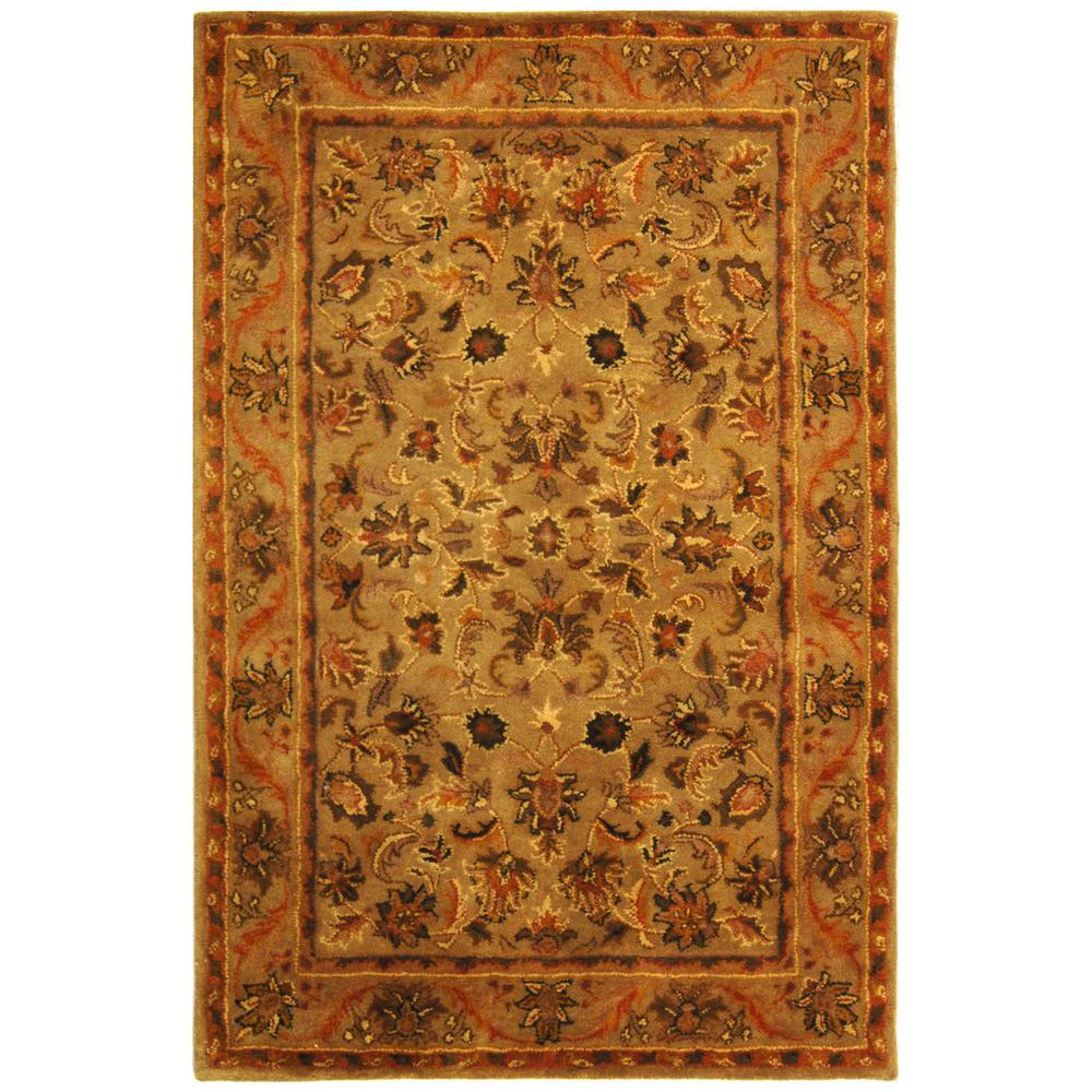 ANTIQUITY, OLIVE / GOLD, 4' X 6', Area Rug, AT52A-4. Picture 1