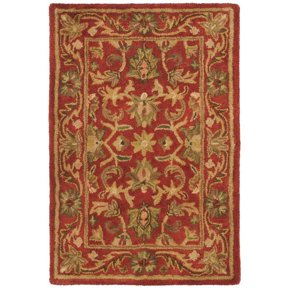 ANTIQUITY, RED / RED, 2' X 3', Area Rug. Picture 1